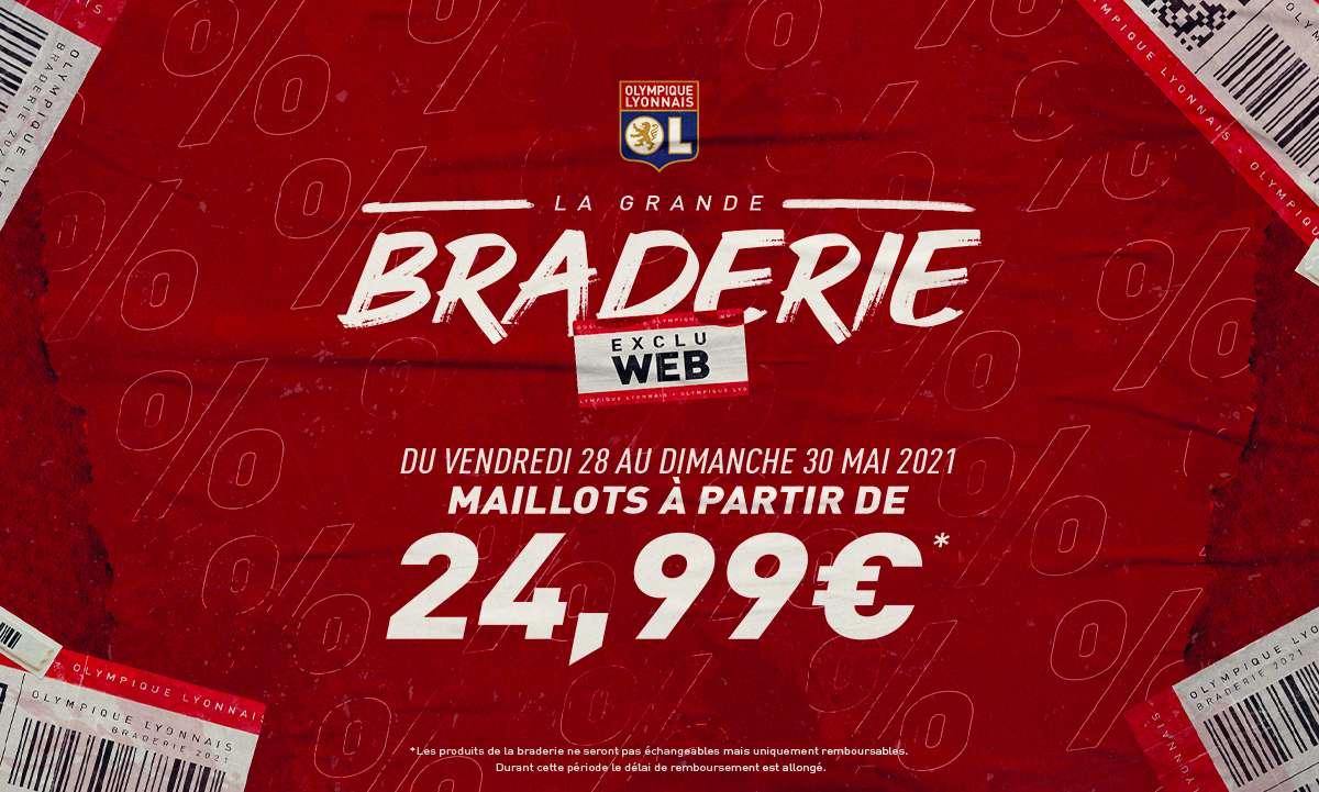 Boutique en ligne : la grande braderie de l'OL est lancée